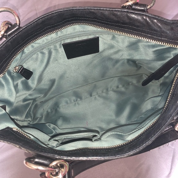 Coach Black Leather Shoulder Bag - Picture 2 of 7